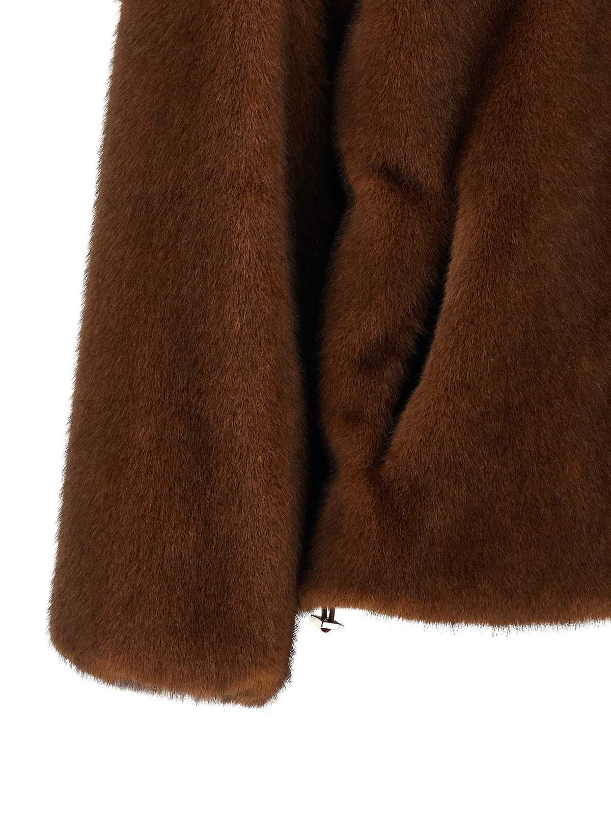 Hooded Bomber Jacket by Herno for women in polyester & fur black, brown, gold, patterned & monogram features an on trend silhouette, showcasing refined hooded and a sophisticated for a truly on trend finish.
