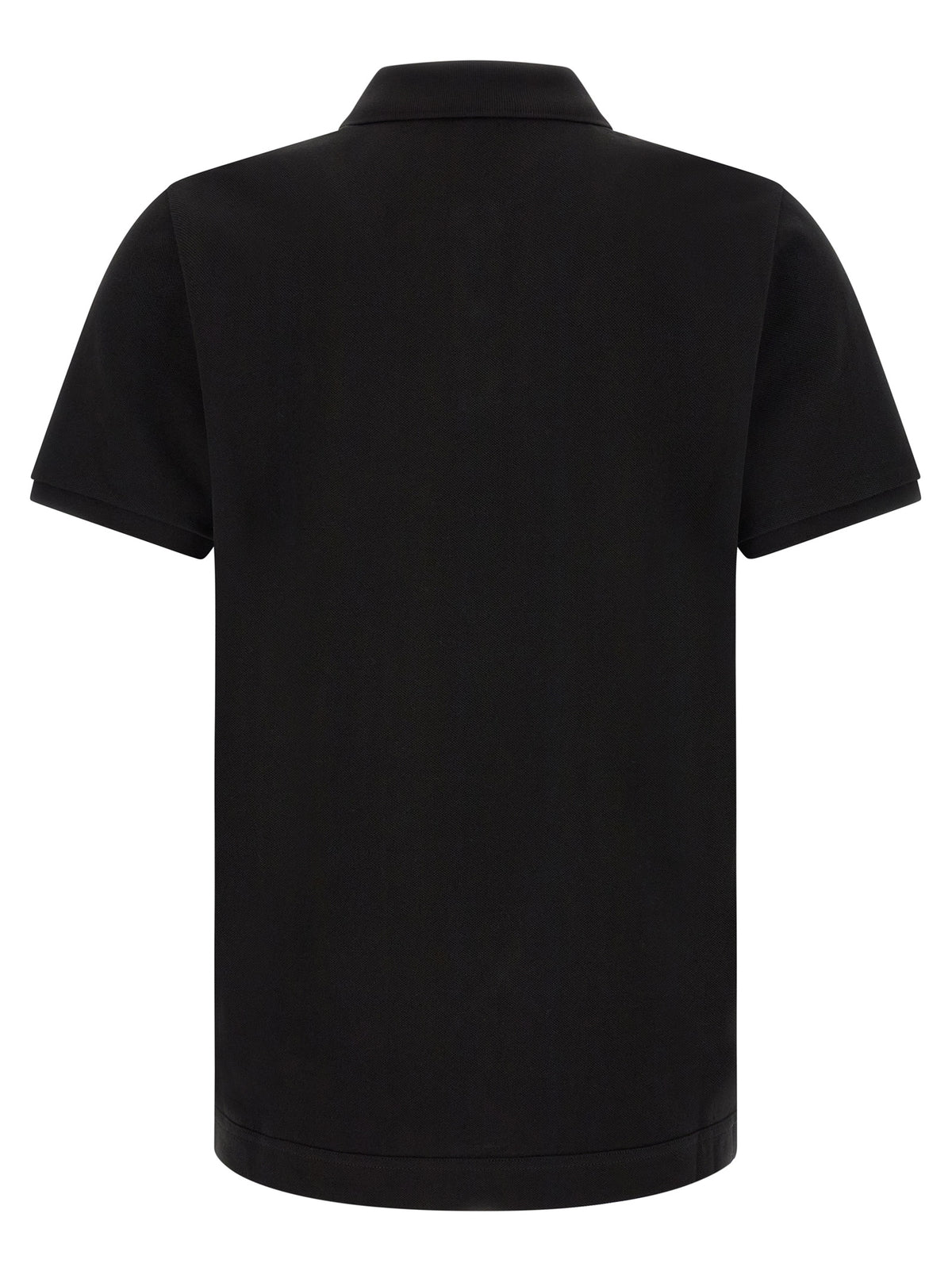 This Polo Shirt by Moncler for men in leather & cotton black presents a flawless silhouette, showcasing flawless detailing and a refined for a truly flawless aesthetic.