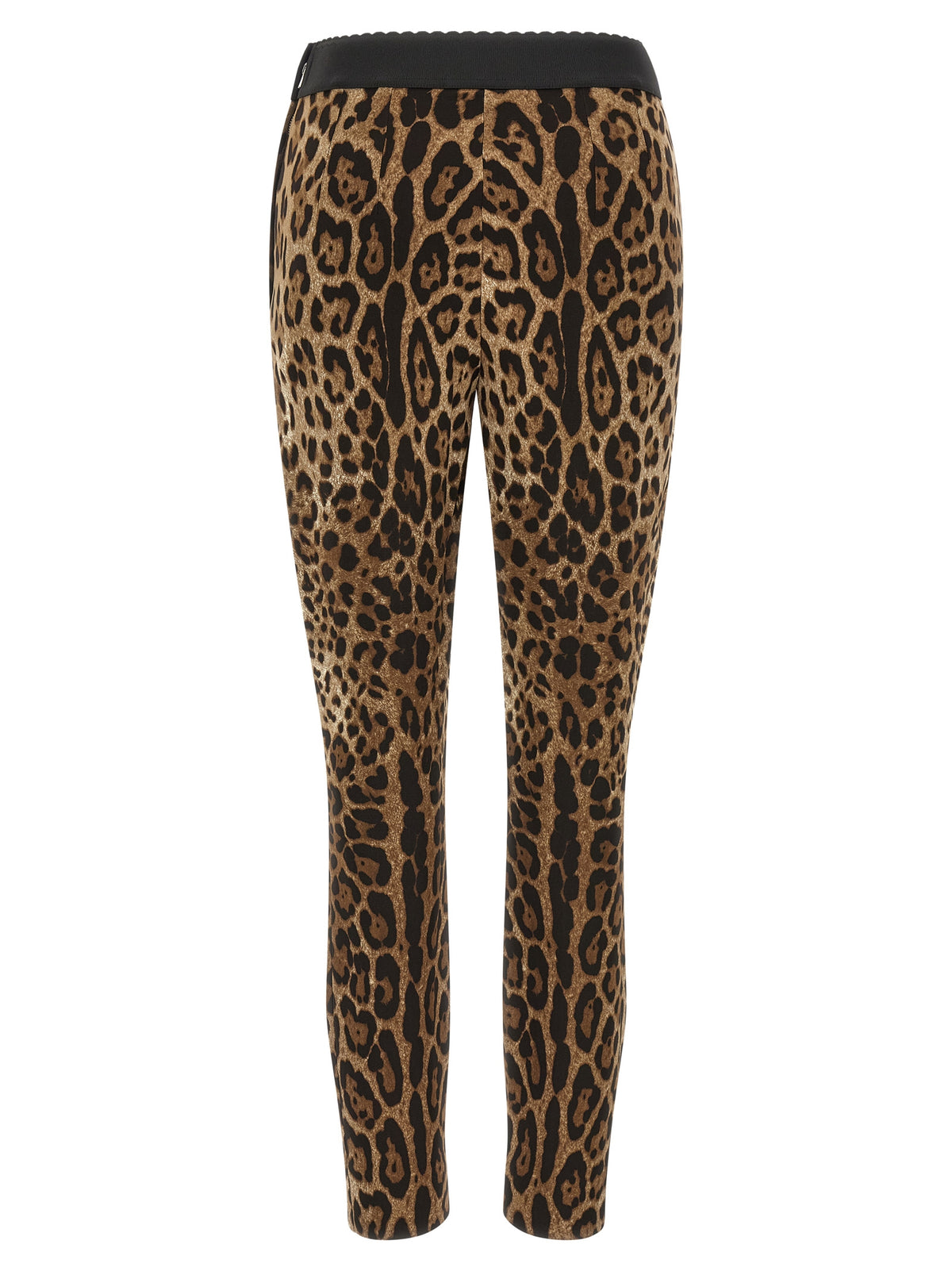Activewear Leggings by Dolce & Gabbana for women in stretch viscose animal, black, brown & print features an streamlined wide & leggings and high rise with a long cut, beautifully enhanced by performance-driven .