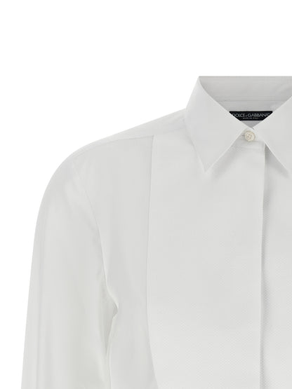 Dolce & Gabbana Women's Stretch Cotton Blouse - White