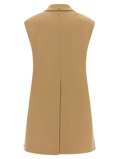 Blazer by Sportmax for women in virgin wool beige, camel & signature features an stylish silhouette, showcasing a sophisticated and stylish for a truly stylish finish.