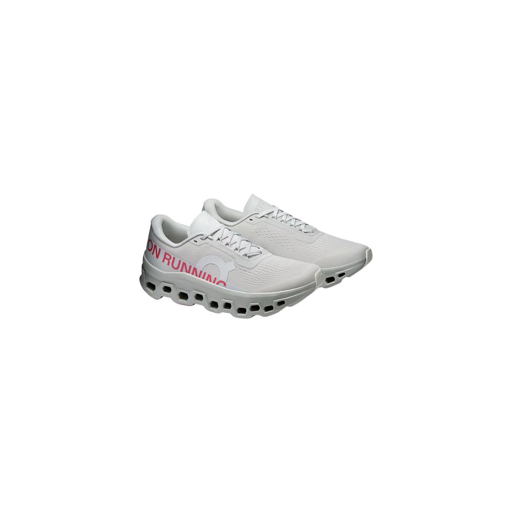 On Running Women's Athletic Synthetic Sneakers - Gray Signature Print