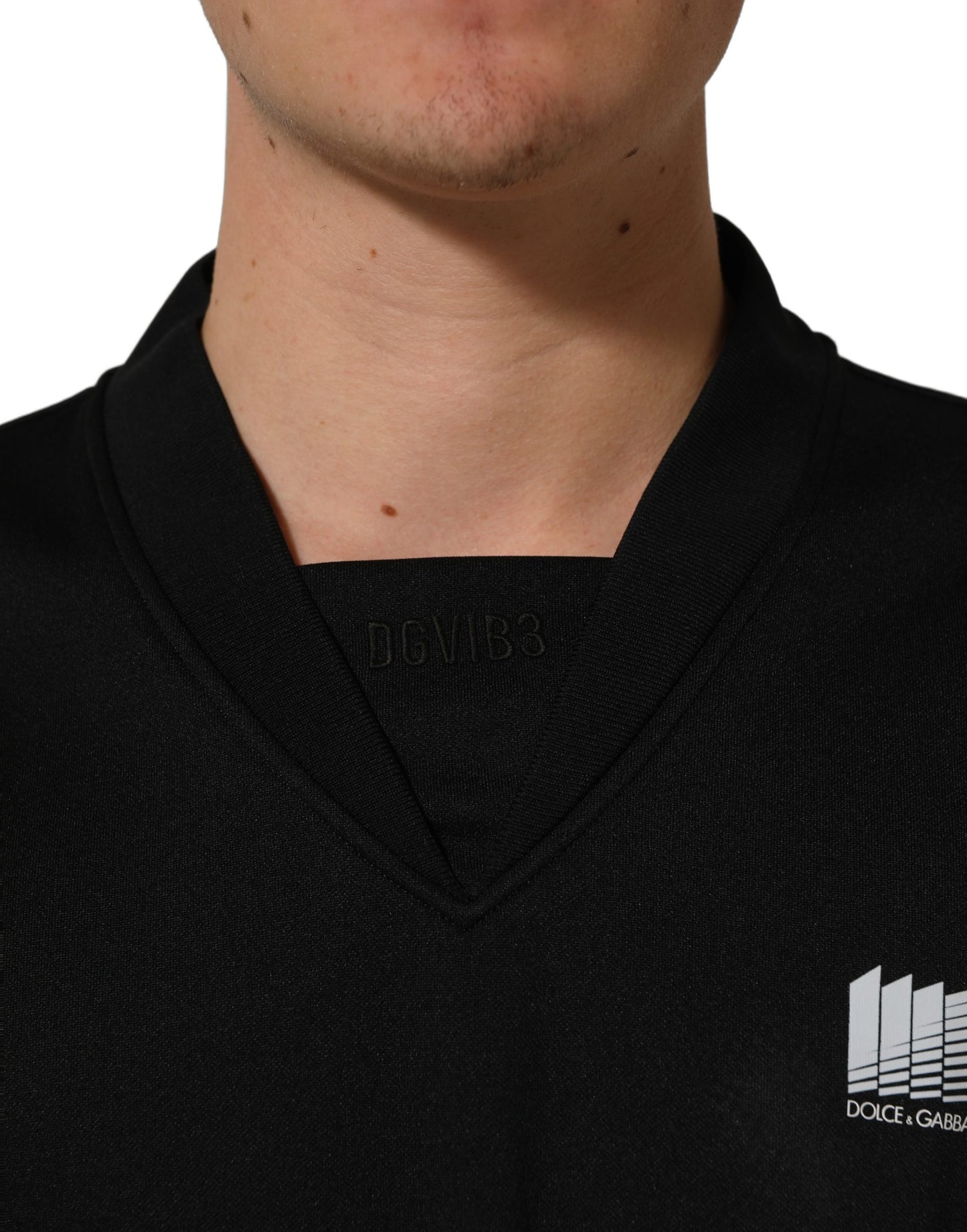 Dolce & Gabbana Black Polyester DGVIB3 Oversized Jersey T-shirt