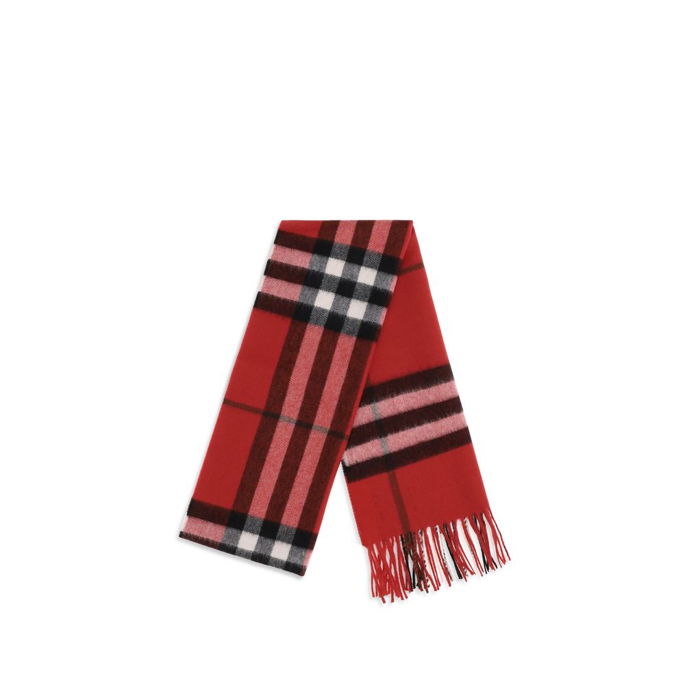 Burberry Cashmere Shawl Fringes Scarf - Multicolor Patterned