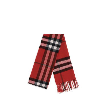 Burberry Cashmere Shawl Fringes Scarf - Multicolor Patterned