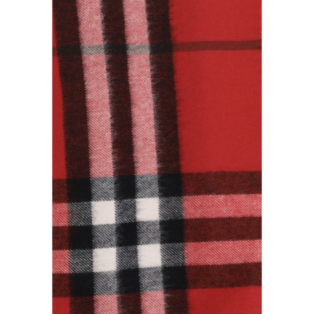 Burberry Cashmere Shawl Fringes Scarf - Multicolor Patterned