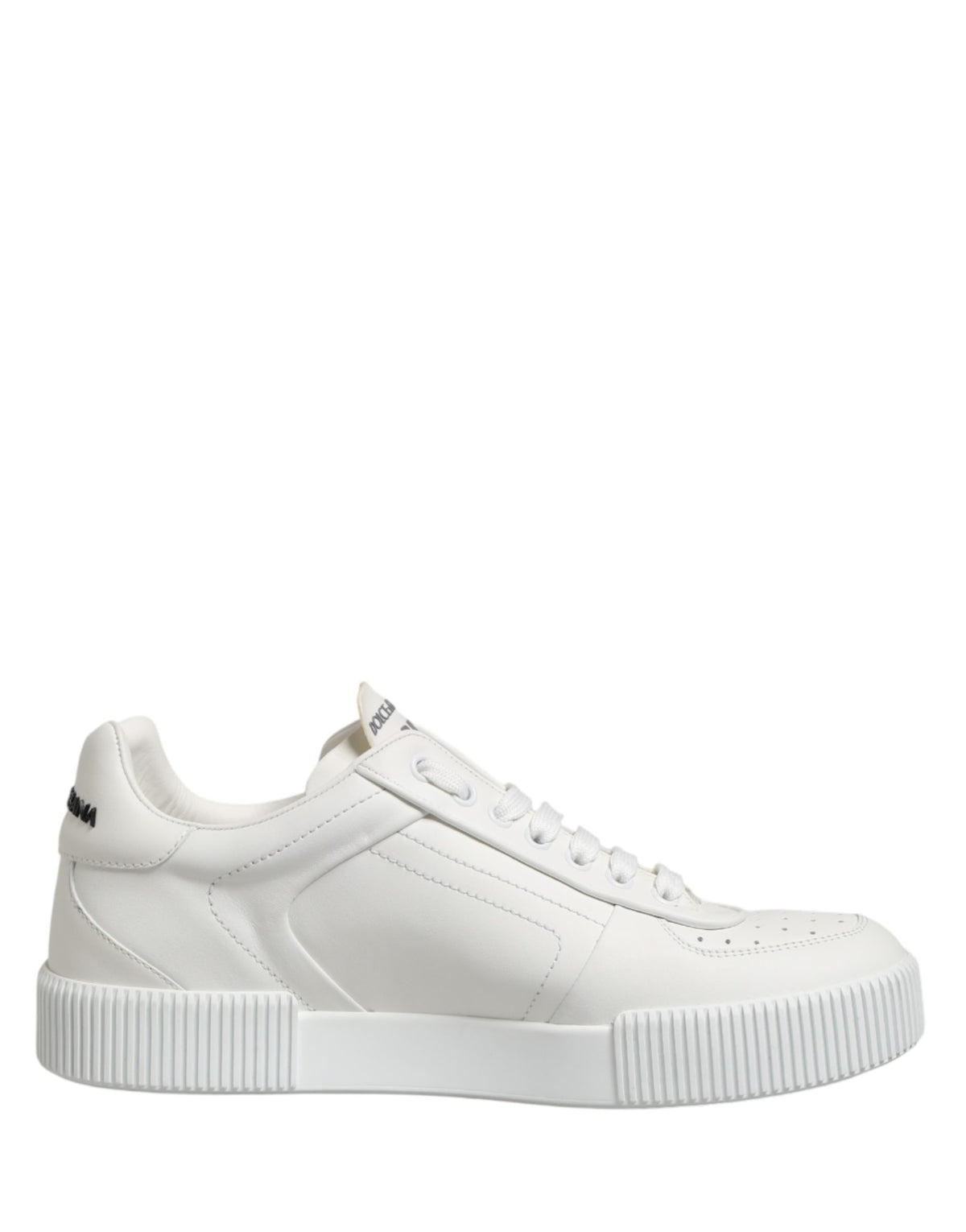 Sneakers by Dolce & Gabbana for men in calfskin & goat leather white presents a on trend silhouette from the Men's Low Top Calfskin & Goat Leather Sneakers collection, showcasing a on trend low-top style for an elevated aesthetic.