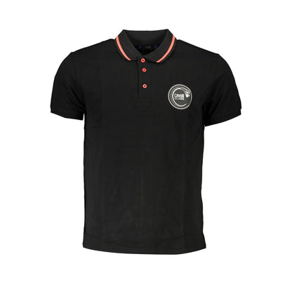Polo Shirt by Cavalli Class for men in cotton black & print showcases a enviable silhouette, featuring a refined and for a enviable finish.