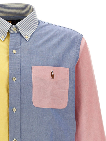Shirt by Polo Ralph Lauren for men in cotton multicolor & patchwork showcases a sleek silhouette, elegantly detailed with a sleek and for a sleek finish.