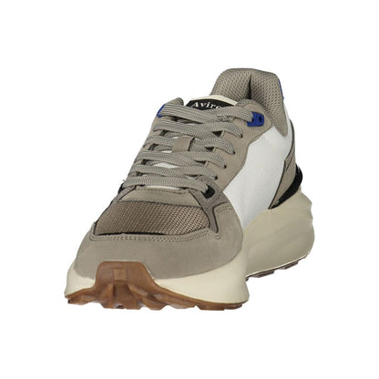 Avirex White Polyester Men's Sneaker