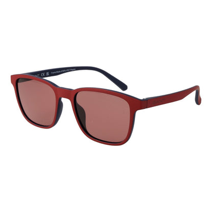 Sunglasses by Gant for men in stainless steel multicolor features an timeless full-rim square frame design with red coloured frame frames and non-polarized category-2-medium-tint lens for a timeless finish.