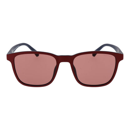 This Sunglasses by Gant for men in stainless steel multicolor presents a sumptuous silhouette, showcasing a sumptuous full-rim square frame design in red coloured frame and high-performance non-polarized category-2-medium-tint lens.