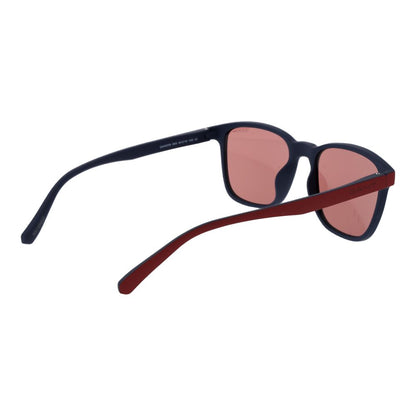 Sunglasses by Gant for men in stainless steel and multicolor presents a enviable silhouette, featuring red coloured frame and full-rim square frame design with non-polarized category-2-medium-tint lens for a enviable look.
