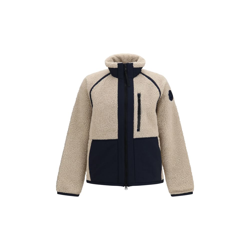 Canada Goose Men's Fleeced Merino Wool Nylon Polyester Cotton & Lyocell Windbreaker Jacket - Beige