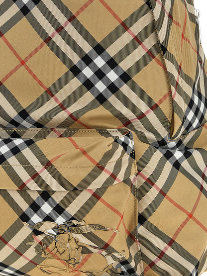 Backpack by Burberry for men in polyester & polyurethane beige features a effortlessly chic Polyester & Polyurethane Backpack design, showcasing a secure zipper, ample , and versatile backpack-strap & adjustable-strap for a effortlessly chic finish.
