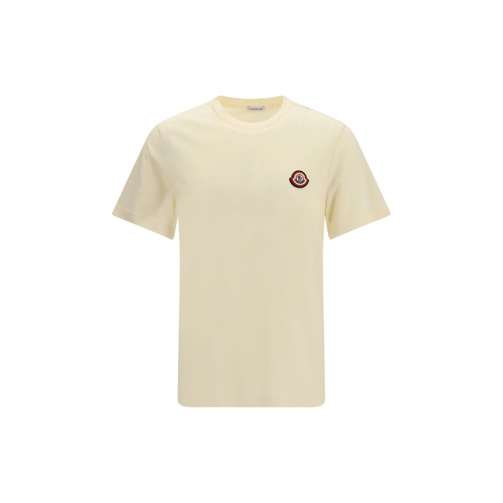 Moncler Men's Regular Fit Short-Sleeve Crew Neck Cotton T-Shirt - Beige