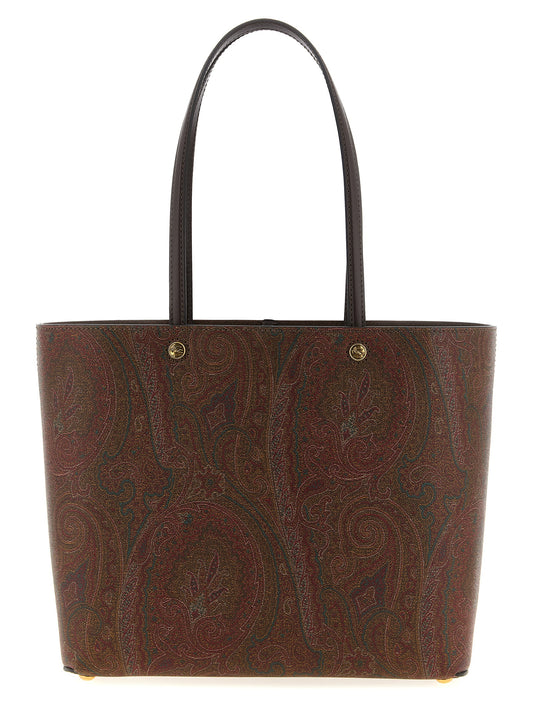 Etro Brown Cotton Tote Bag