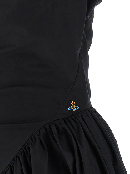 Vivienne Westwood Black Cotton Short Dress