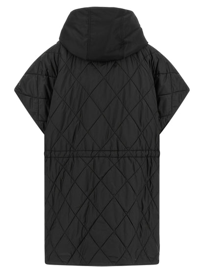 Hooded Vest by Max Mara for women in polyamide black features a chic silhouette, expertly detailed with a refined hooded neckline and premium pockets & hooded for a truly chic look.