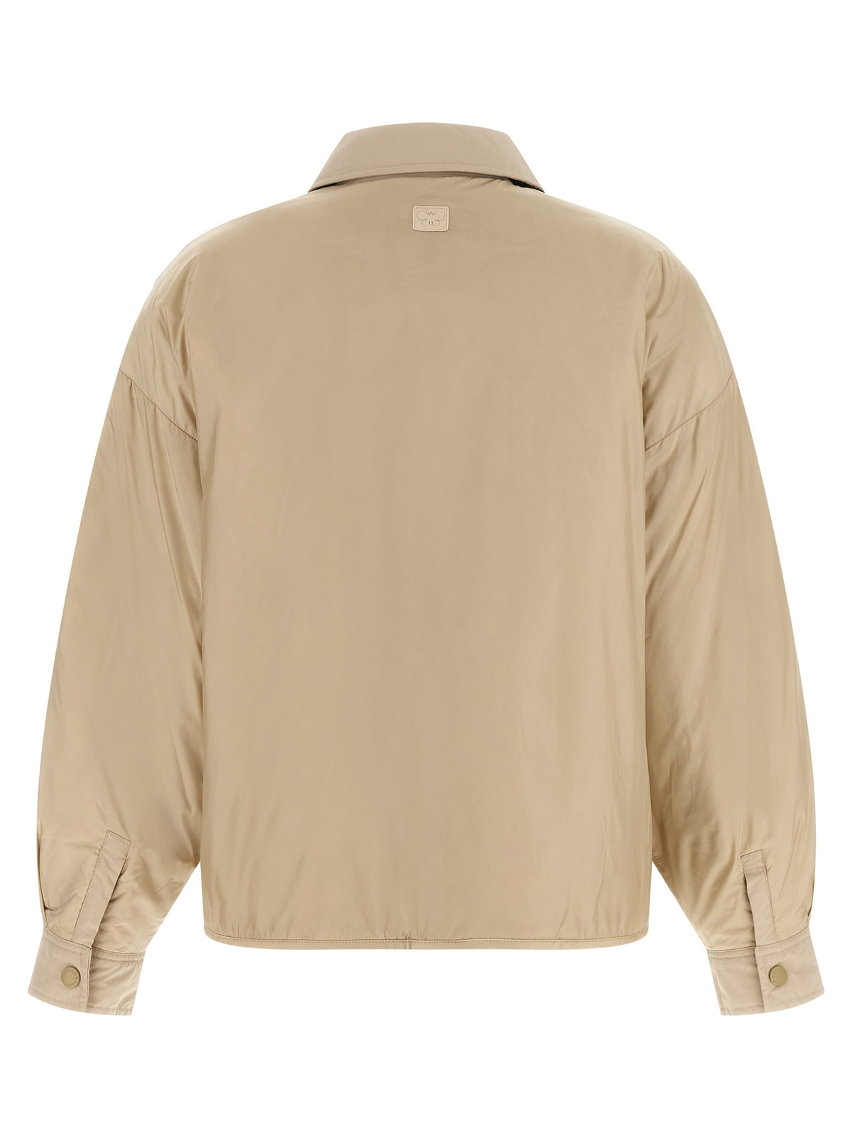 Overcoat by Max Mara for women in polyester canvas beige showcases a enveloping silhouette, detailed with distinctive pockets & insulated and a enveloping shirt-collar neckline.