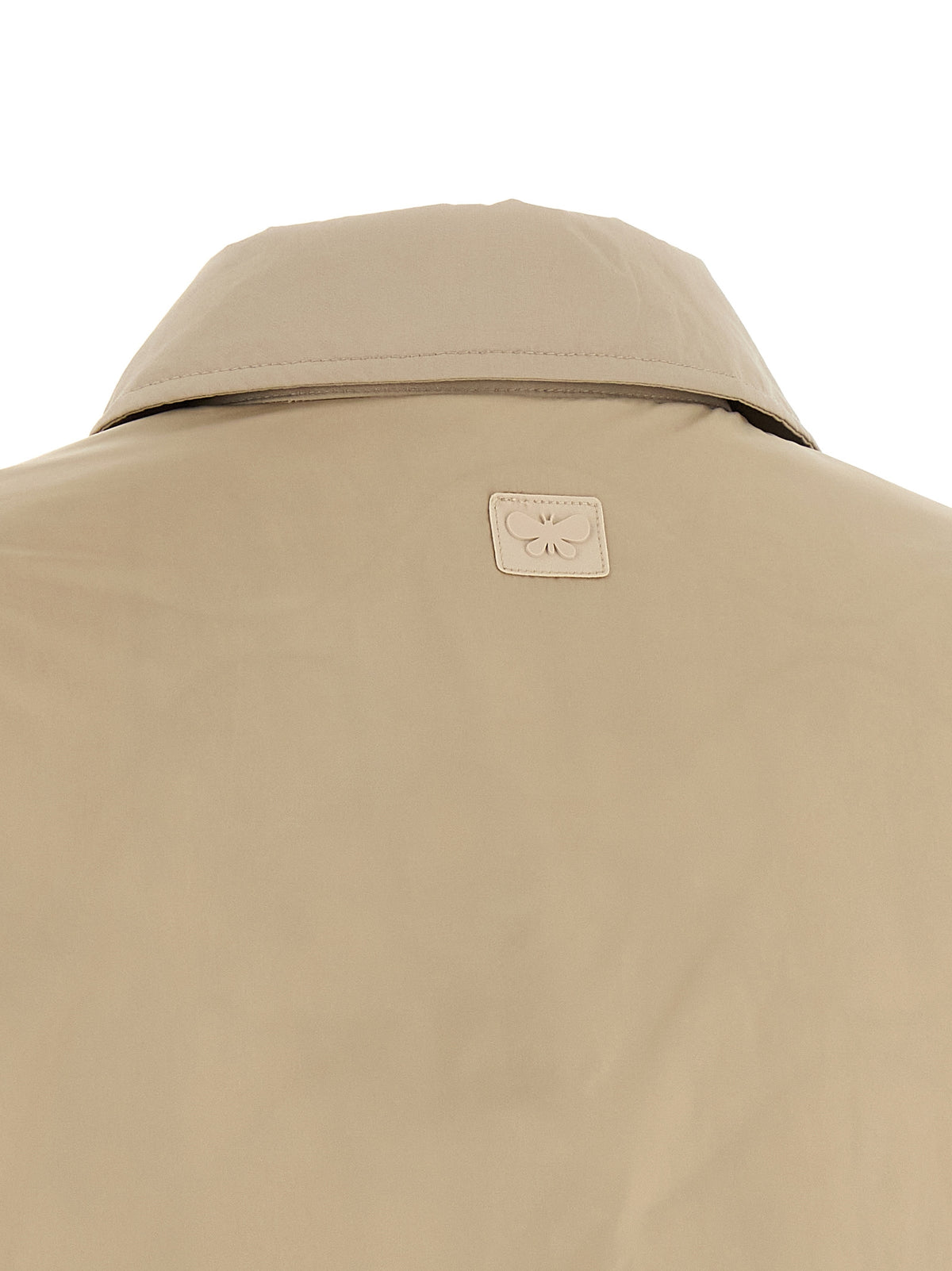 Overcoat by Max Mara for women in polyester canvas beige features a contemporary silhouette showcasing a contemporary and refined pockets & insulated for a sophisticated finish.