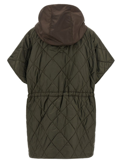 Max Mara Brown Polyamide Sleeveless Jacket