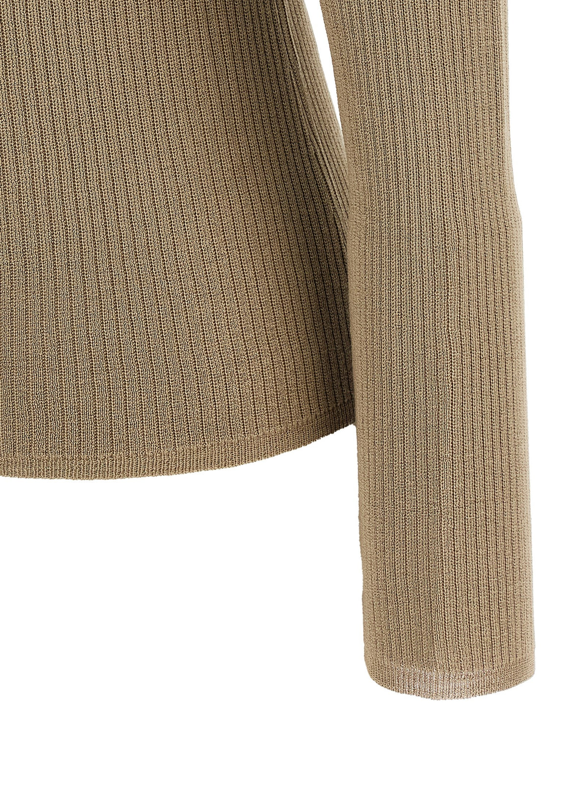 Cardigan by Max Mara for women in cashmere silk beige showcases a captivating silhouette, artfully detailed with a captivating and for a truly sophisticated captivating look.
