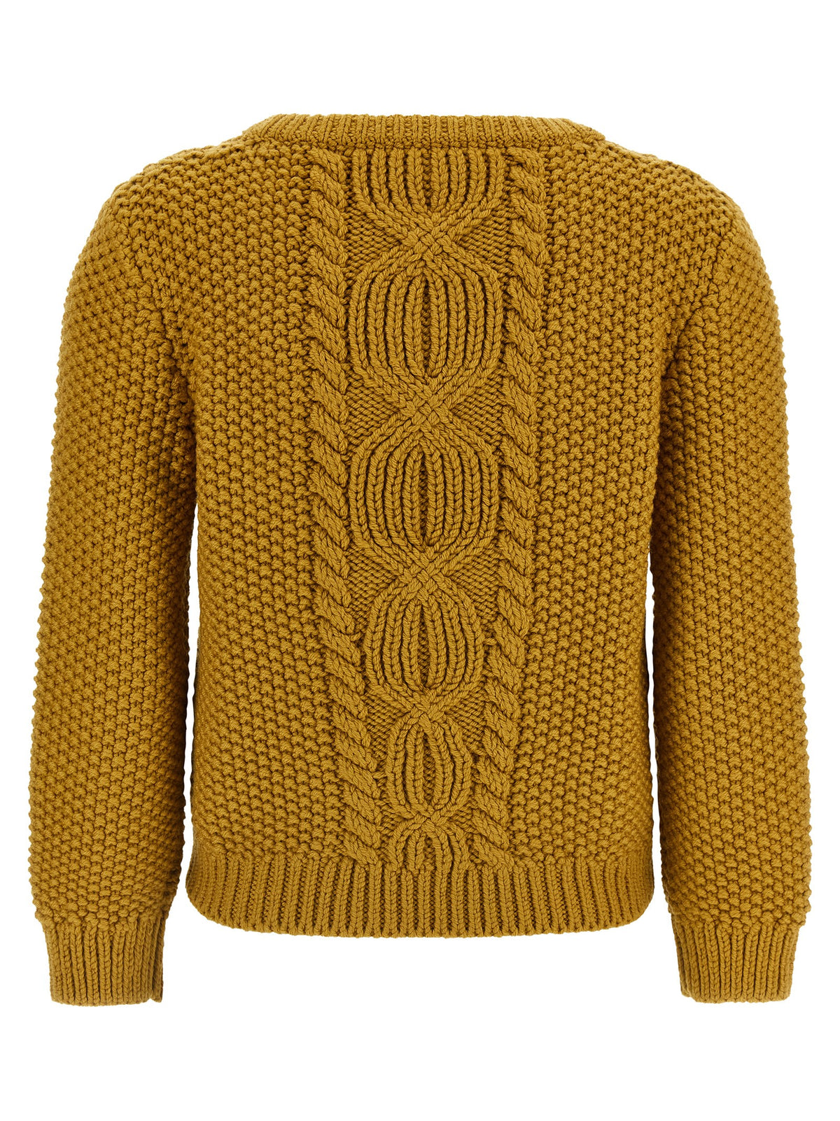 Cardigan by Saint Laurent for men in virgin wool bicolour & yellow showcases a captivating silhouette, artfully detailed with a captivating and for a truly sophisticated captivating look.