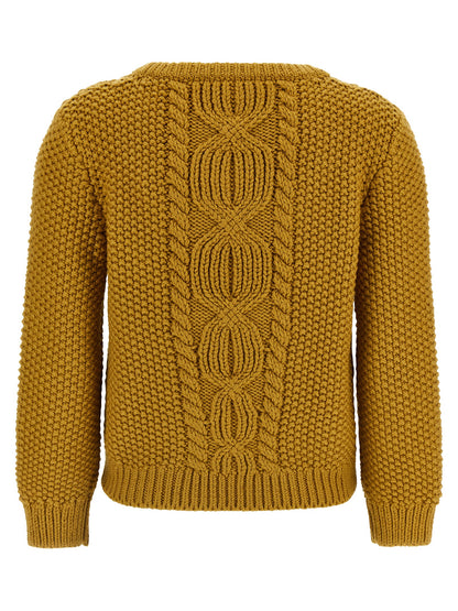Cardigan by Saint Laurent for men in virgin wool bicolour & yellow showcases a captivating silhouette, artfully detailed with a captivating and for a truly sophisticated captivating look.