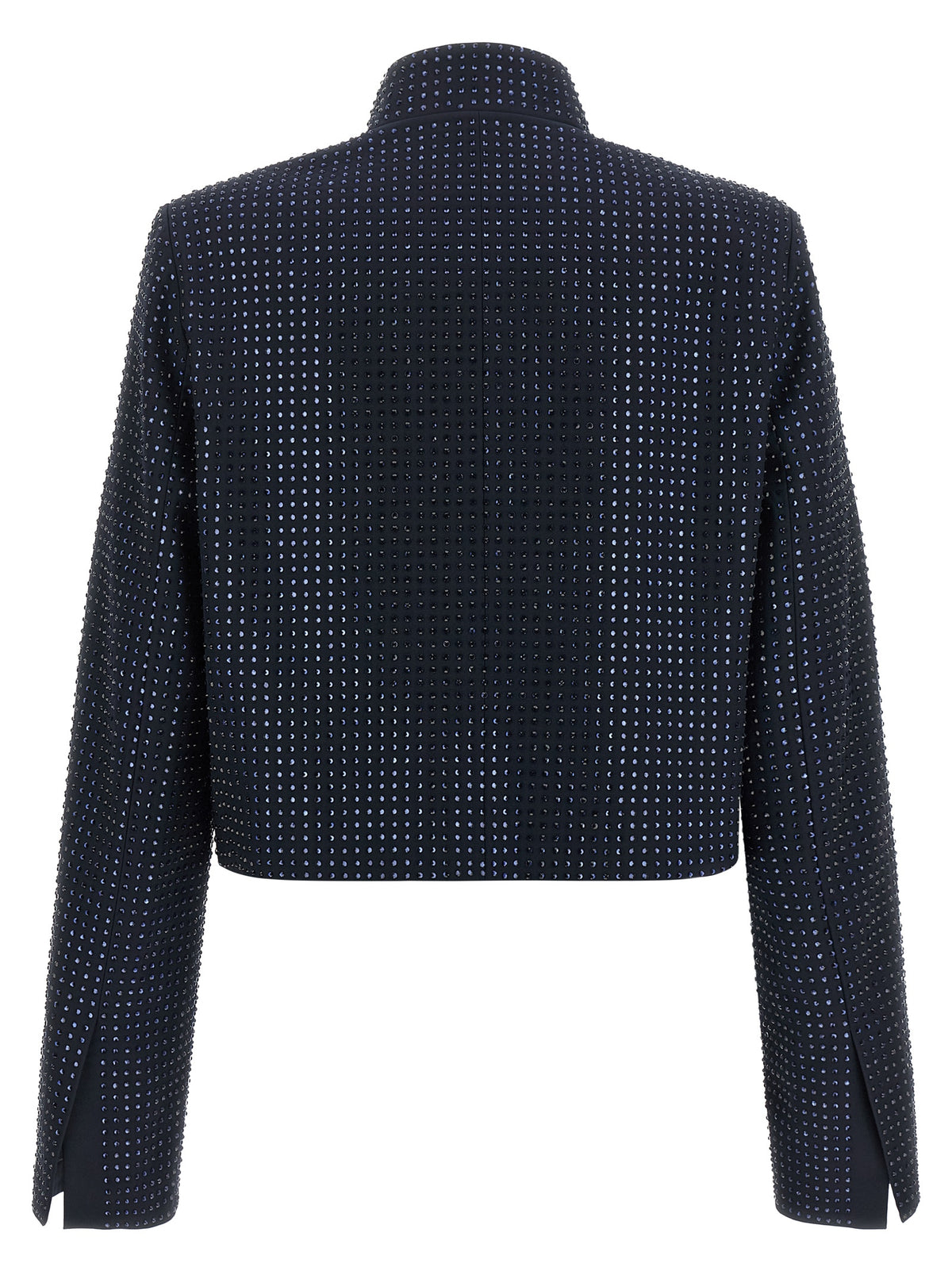 Overcoat by PINKO for women in polyester viscose & rhinestone blue features an voluminous silhouette, showcasing distinct pockets and a voluminous split asymmetric neckline for a truly voluminous aesthetic.