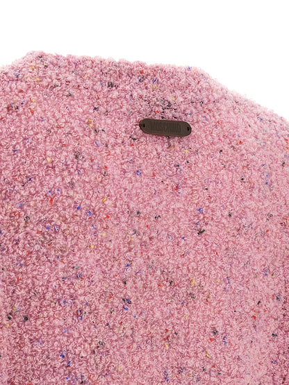 Moschino Bear Women's Polyamide & Virgin Wool Cardigan - Multicolor Pink