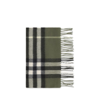 Burberry Cashmere Shawl Fringes Scarf - Bicolour Patterned