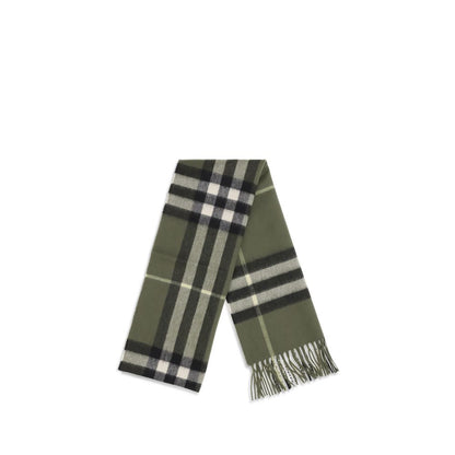 Burberry Cashmere Shawl Fringes Scarf - Bicolour Patterned