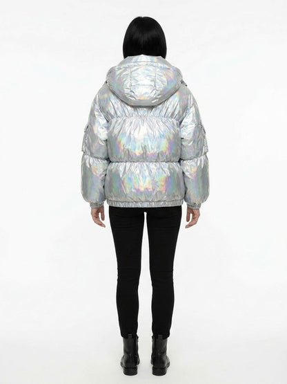 Windbreaker Jacket by Dolce & Gabbana for women in polyamide gray features an stylish silhouette, showcasing a sophisticated and performance-driven windproof for a premium, stylish look.