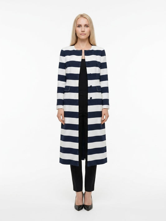 Dolce & Gabbana Bicolor Viscose Coat