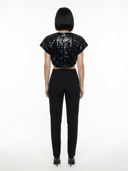 Dolce & Gabbana Black Polyester Biker Jacket