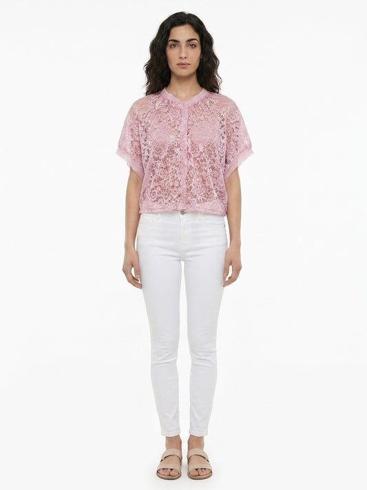 Dolce & Gabbana Pink Rayon Blouse