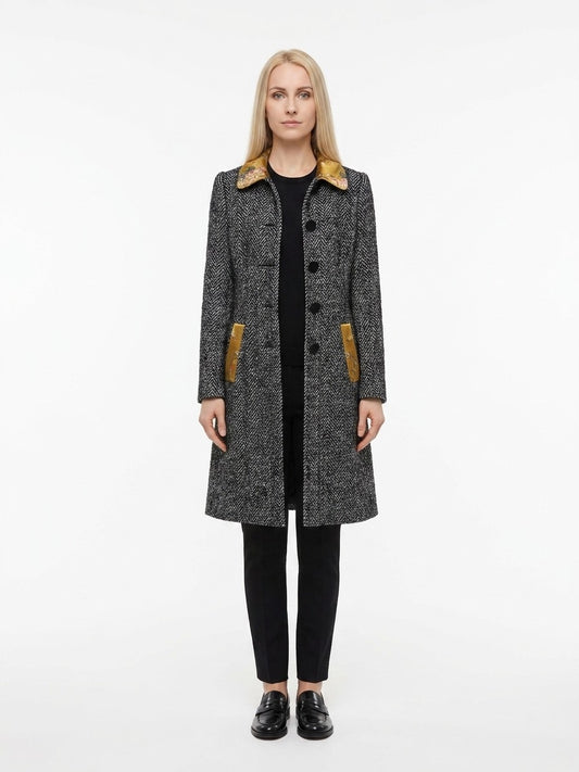 Dolce & Gabbana Multicolor Elastane Coat
