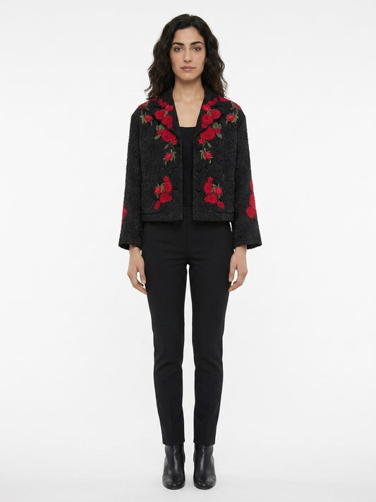 Dolce & Gabbana Black Cotton Full-Length Jacket