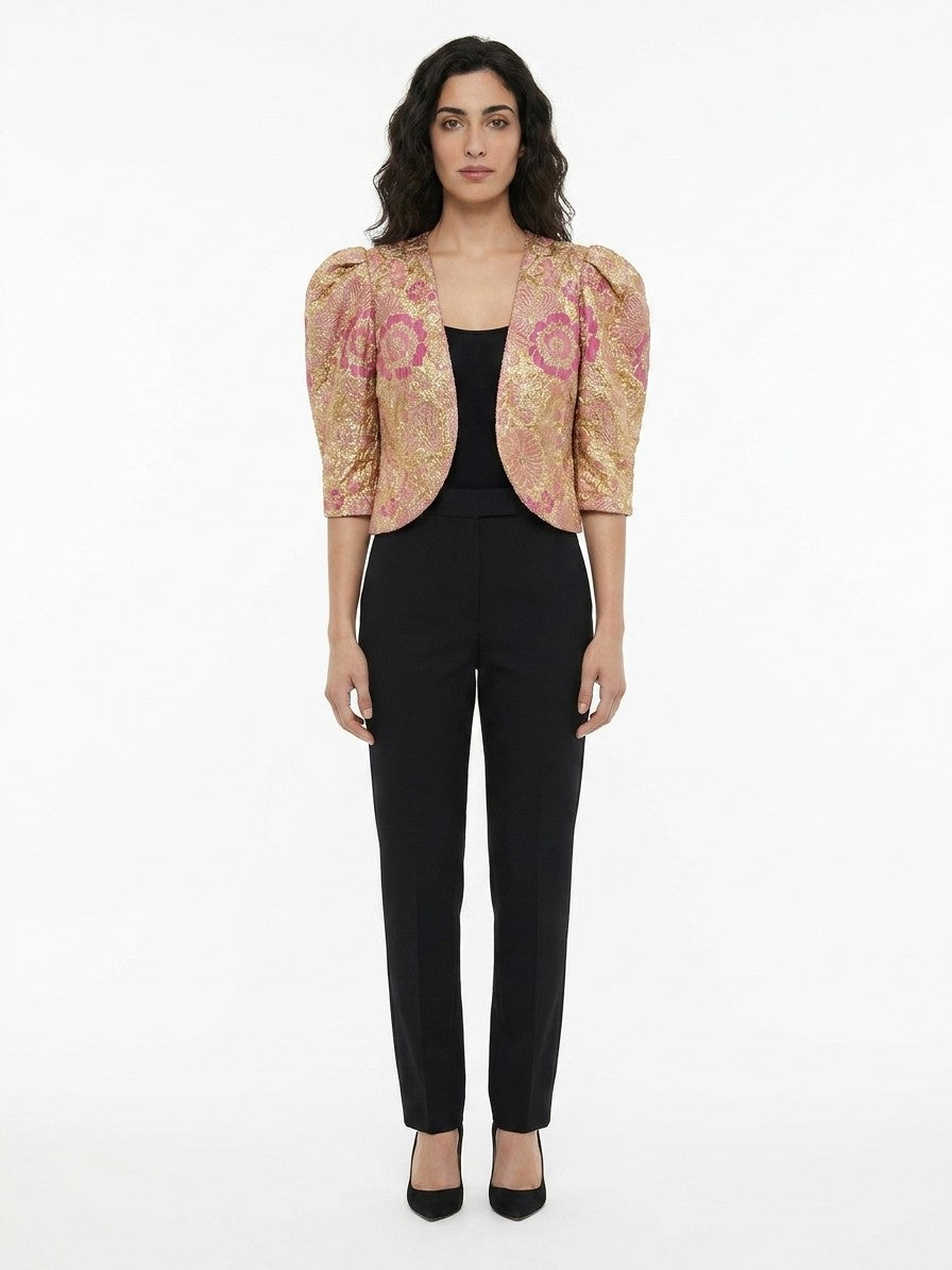 Blazer by Dolce & Gabbana for women in nylon polyester & acetate multicolor features an stylish silhouette, showcasing a sophisticated and stylish for a truly stylish finish.