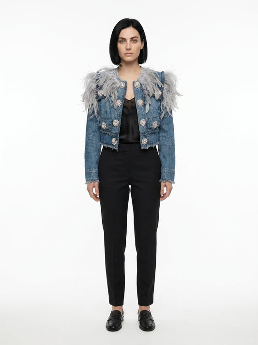 Dolce & Gabbana Blue Cotton Denim Jacket