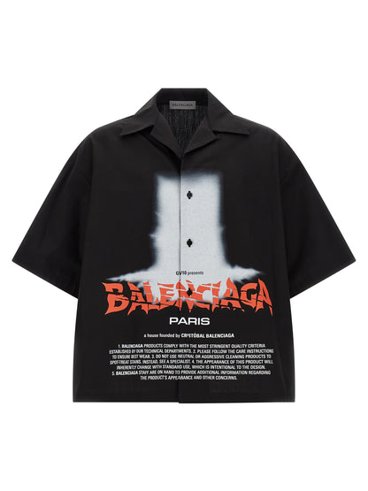 Balenciaga Black Cotton Blouse