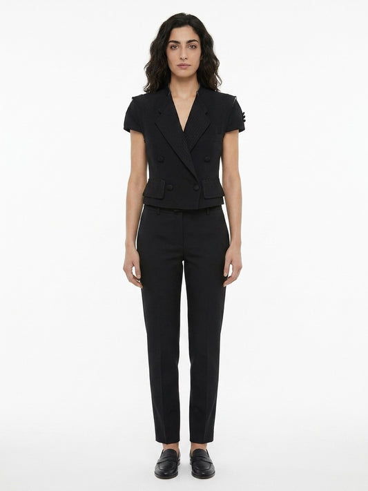 Dolce & Gabbana Black Elastane Blazer