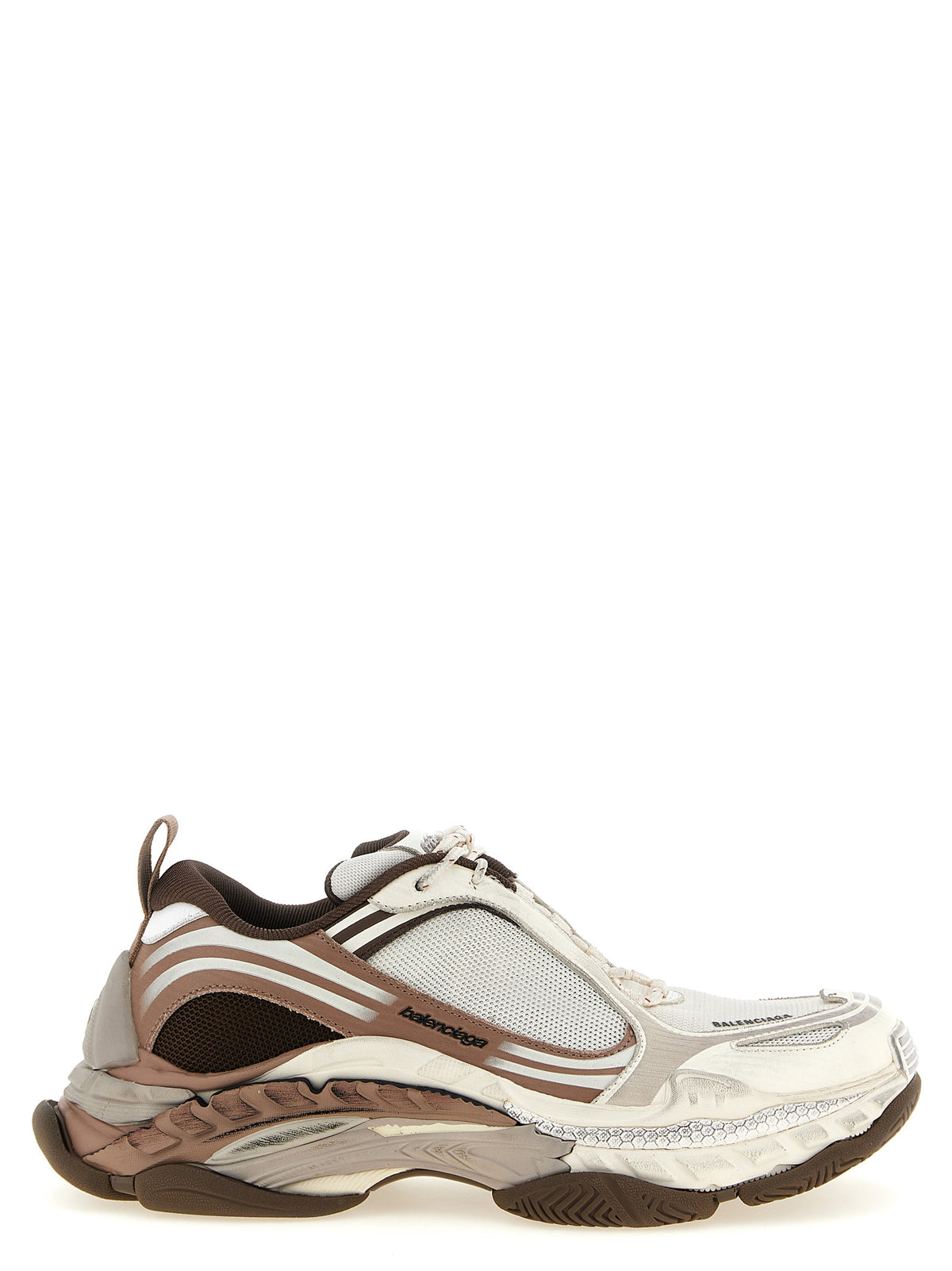 Athletic Sneakers Balenciaga men polyethylene & polyurethane brown & white featuring a avant-garde Men's Chunky Polyethylene & Polyurethane Athletic Sneakers design with a avant-garde chunky style for a refined finish.