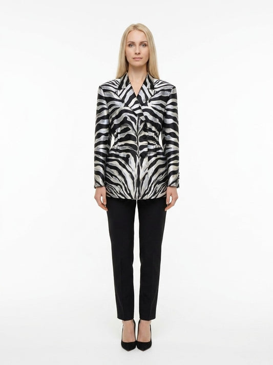 Dolce & Gabbana Multicolor Polyester Blazer