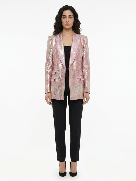 Dolce & Gabbana Multicolor Polyester Blazer