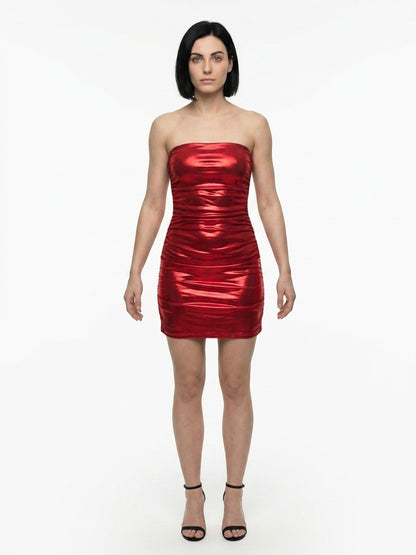 Dolce & Gabbana Red Cotton Cocktail Dress