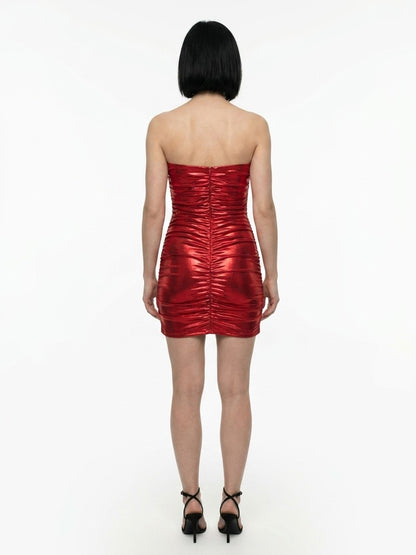 Dolce & Gabbana Red Cotton Cocktail Dress