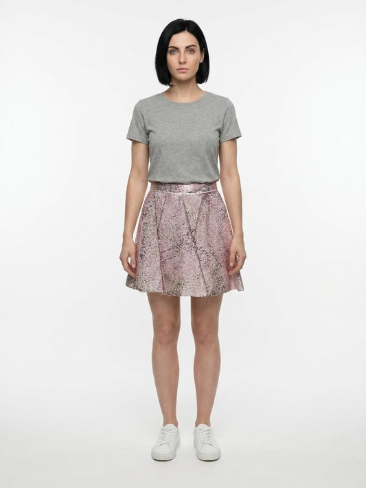 Dolce & Gabbana Multicolor Polyamide Mini Skirt