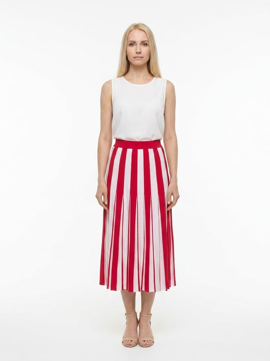 Dolce & Gabbana Bicolor Elastane Midi Skirt